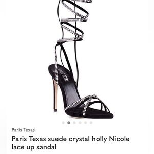 Paris Texas - Nicole lace up sandal suede